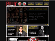 Tablet Screenshot of funnybusiness.ca